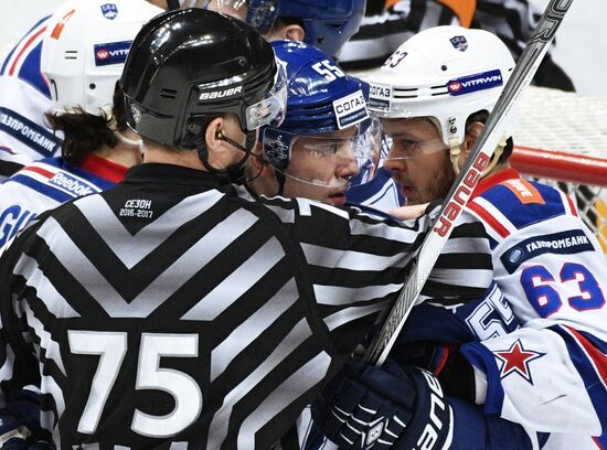 Ice hockey. KHL. Dynamo Moscow vs. SKA