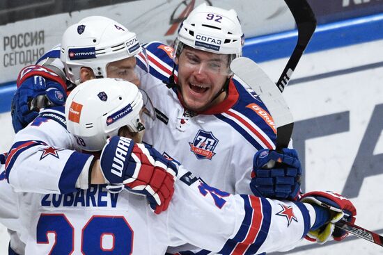 Kontinental Hockey League. Dynamo Moscow vs. SKA