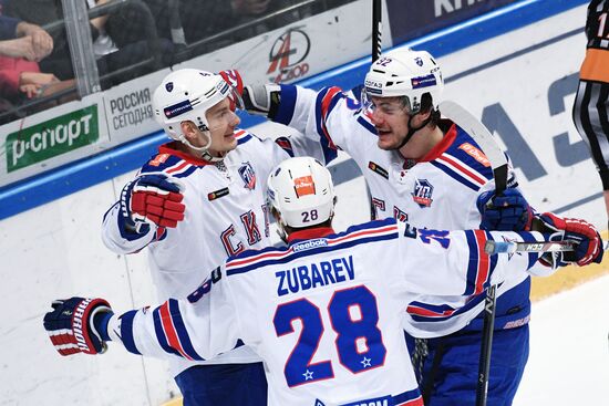 Kontinental Hockey League. Dynamo Moscow vs. SKA