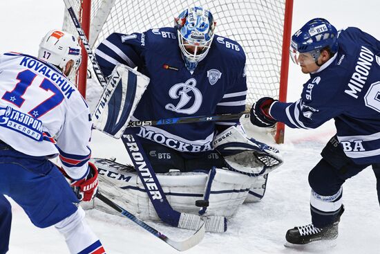 Kontinental Hockey League. Dynamo Moscow vs. SKA