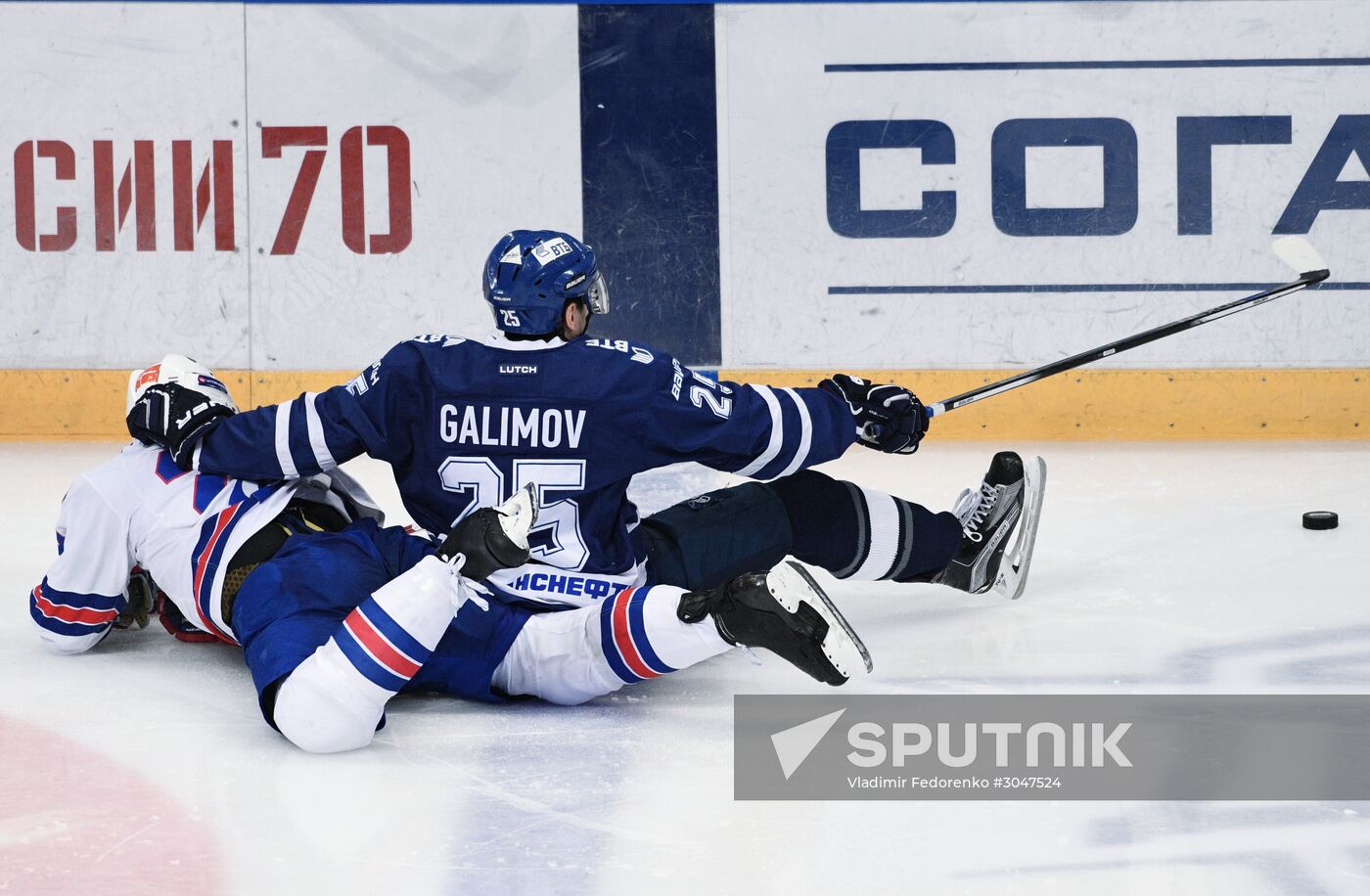 Kontinental Hockey League. Dynamo Moscow vs. SKA