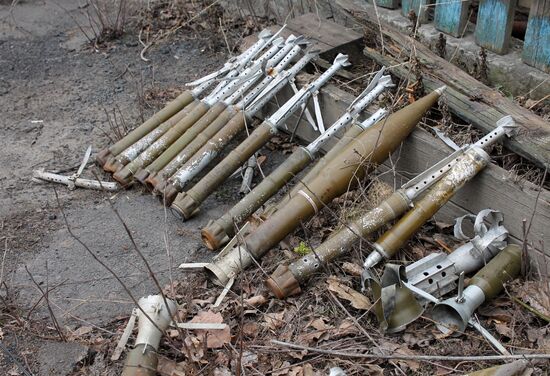 Aftermath of shelling in Donetsk Region