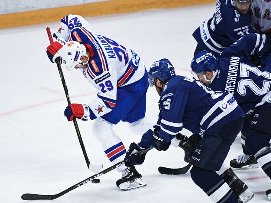 Kontinental Hockey League. Dynamo Moscow vs. SKA
