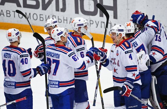 Kontinental Hockey League. Dynamo Moscow vs. SKA