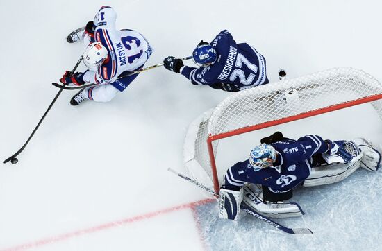 Kontinental Hockey League. Dynamo Moscow vs. SKA