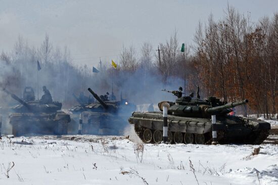 Regional stage of 2017 Tank Biathlon in Khabarovsk