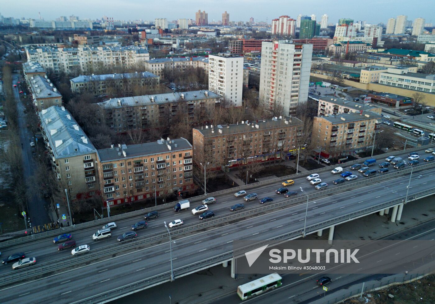 Residential buildings construction in Moscow