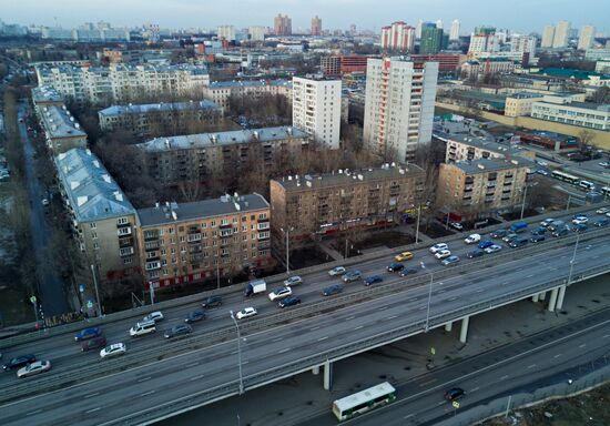 Residential buildings construction in Moscow
