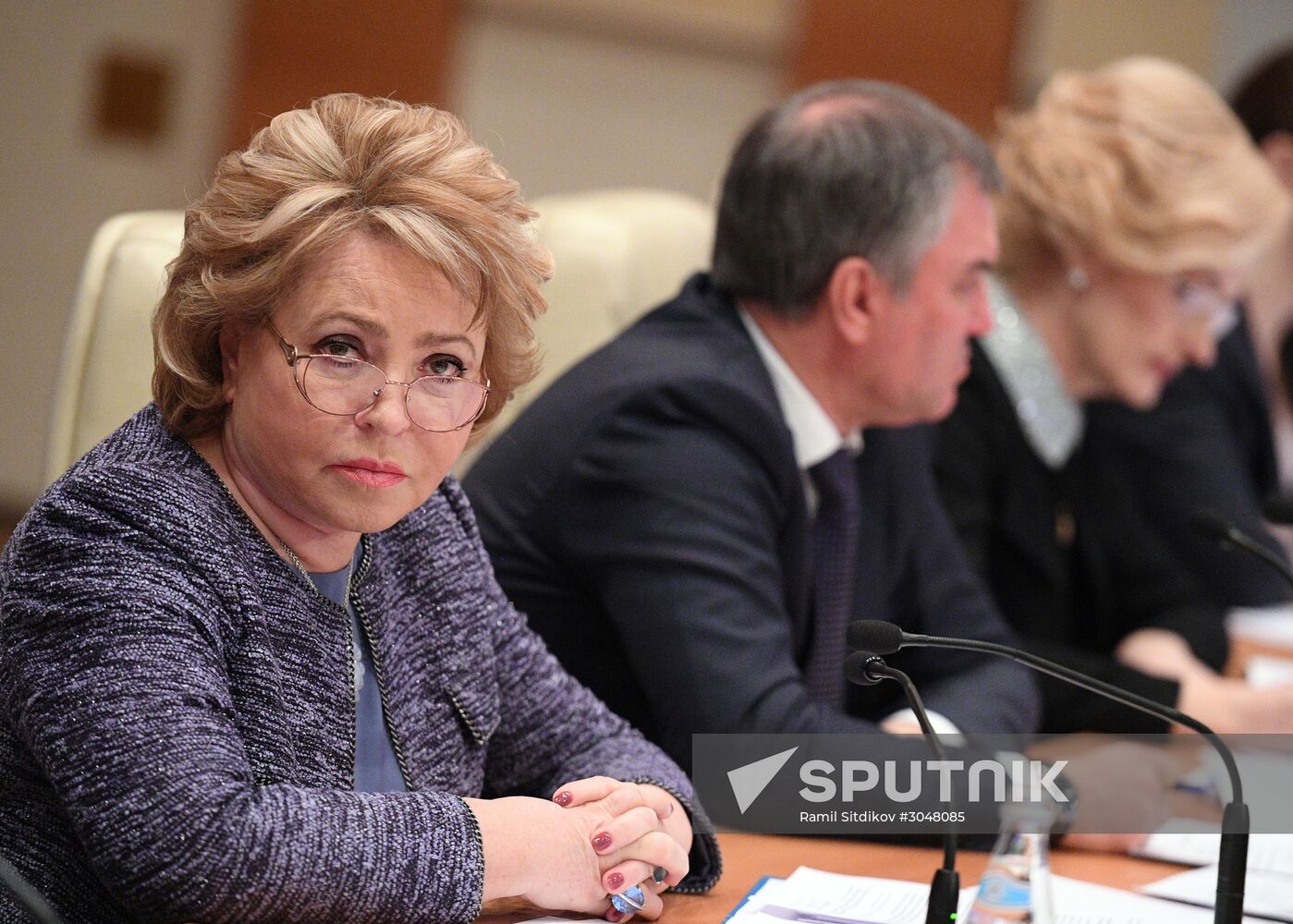Meeting of the presidium of the Council of Legislators at the Russian Federal Assembly
