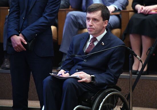 Meeting of the presidium of the Council of Legislators at the Russian Federal Assembly