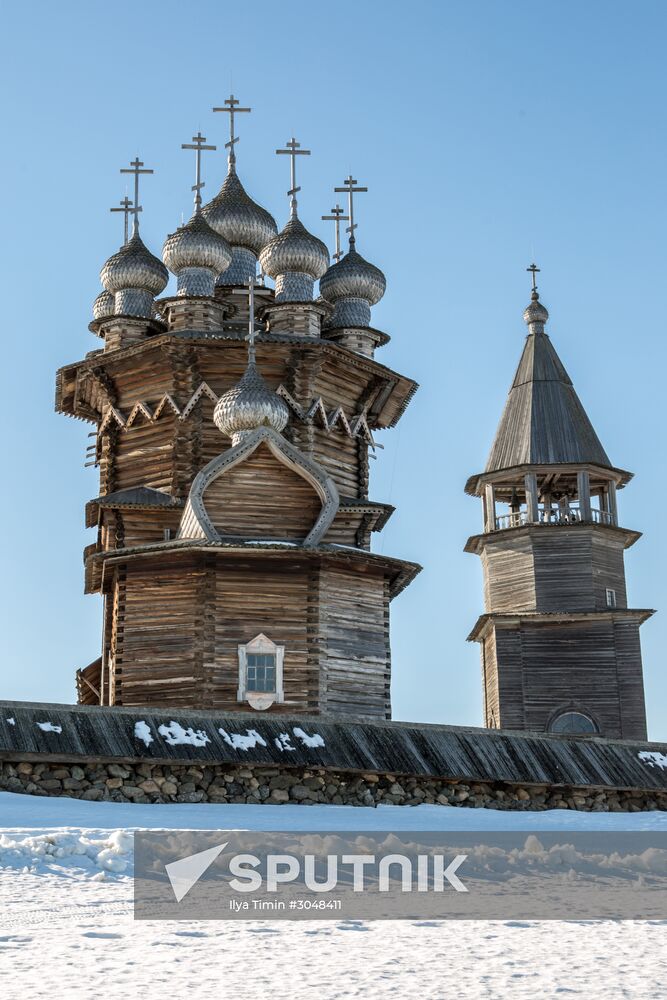 Kizhi open-air museum in Karelia