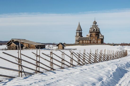 Kizhi open-air museum in Karelia