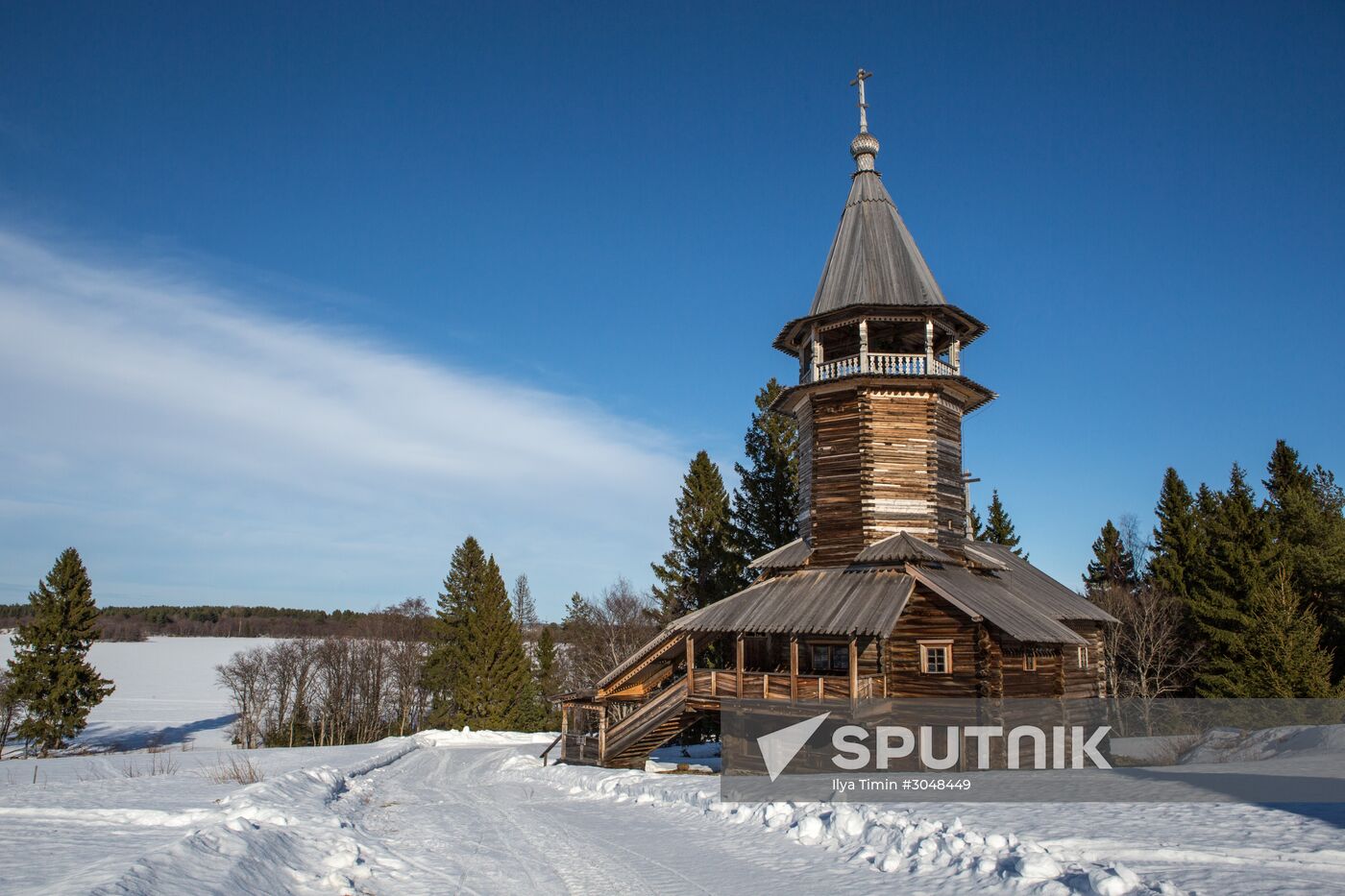 Kizhi open-air museum in Karelia