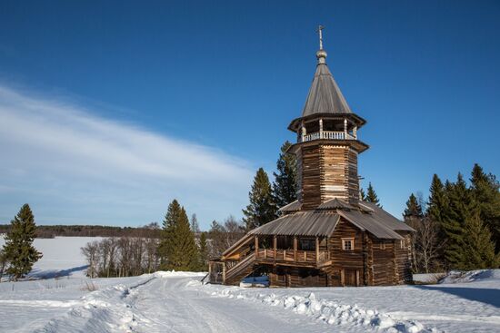 Kizhi open-air museum in Karelia