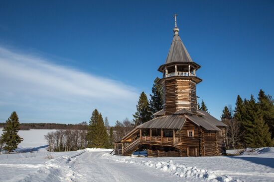 Kizhi open-air museum in Karelia
