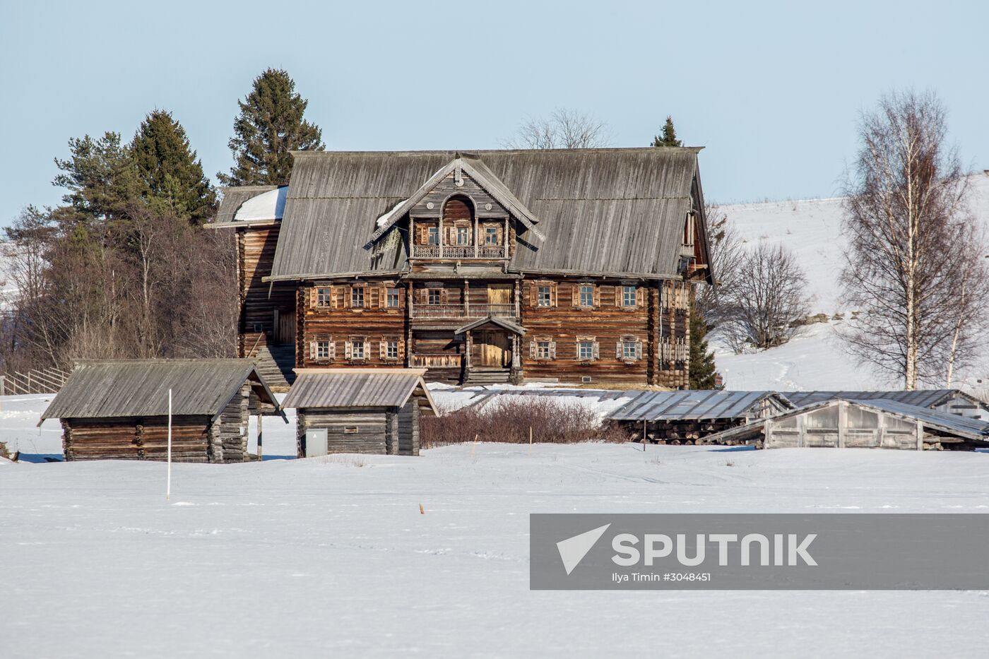 Kizhi open-air museum in Karelia