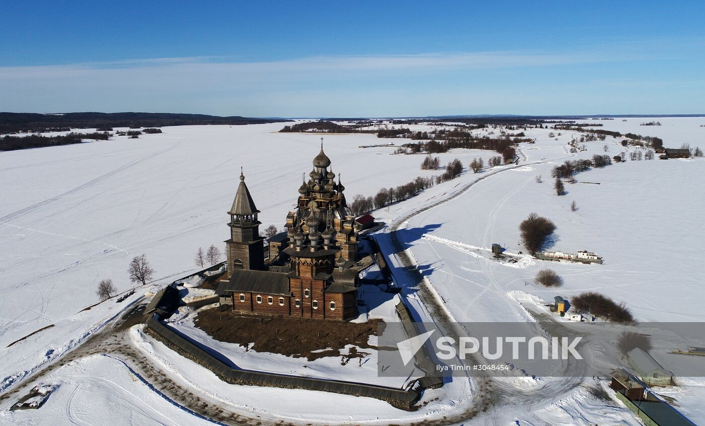 Kizhi open-air museum in Karelia