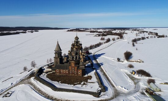 Kizhi open-air museum in Karelia