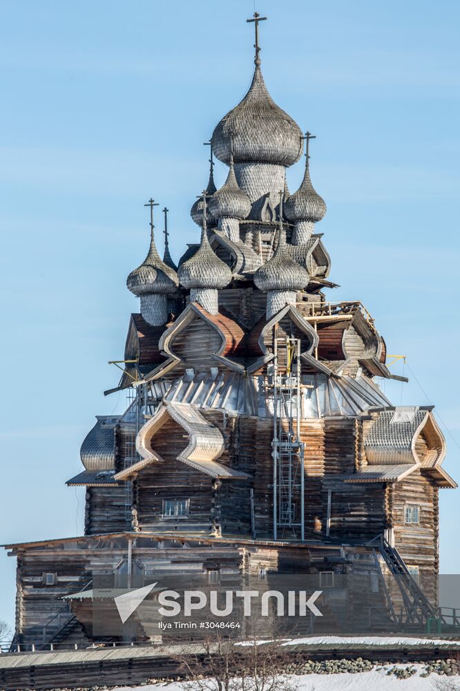 Kizhi open-air museum in Karelia