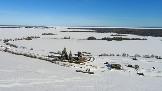 Kizhi open-air museum in Karelia