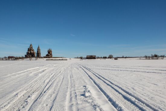 Kizhi open-air museum in Karelia