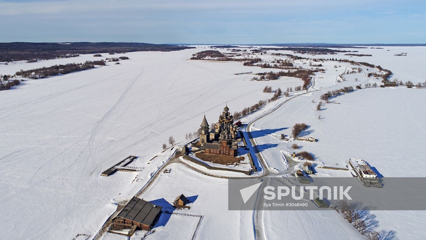 Kizhi open-air museum in Karelia
