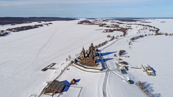 Kizhi open-air museum in Karelia