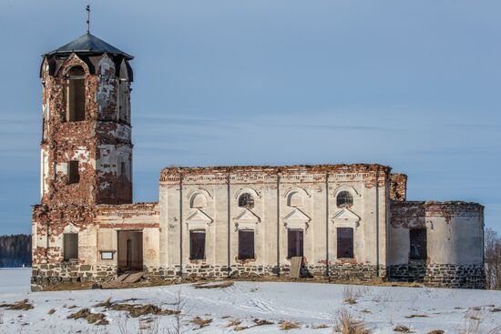 Kizhi open-air museum in Karelia