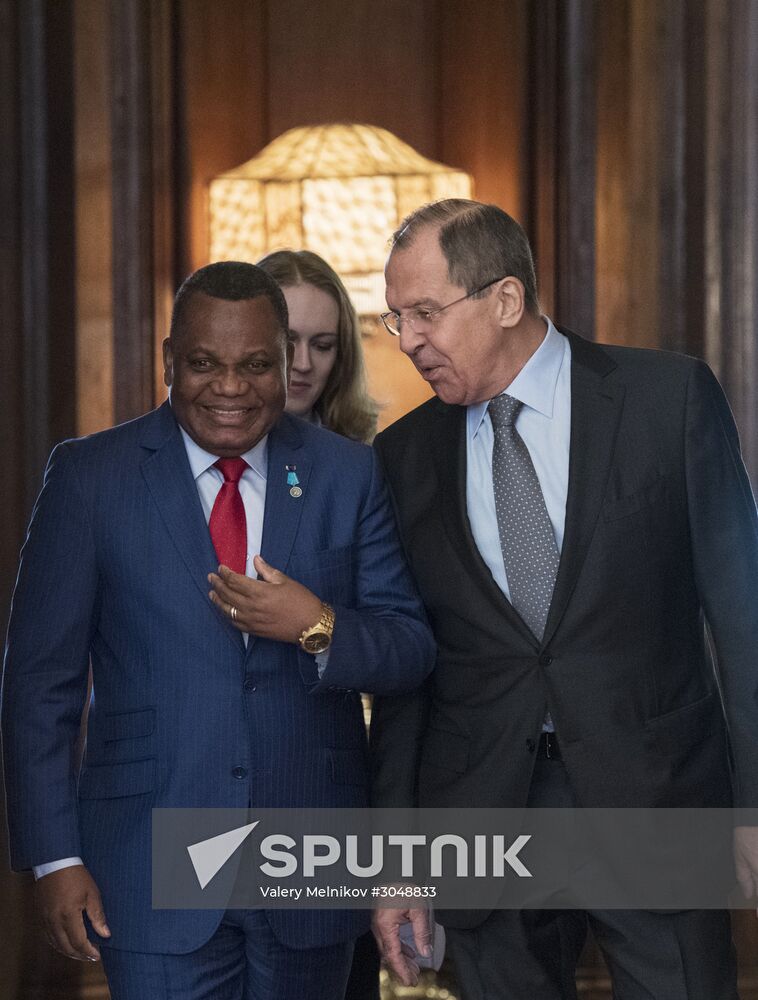 Sergei Lavrov meets with Congolese Foreign Minister Jean-Claude Gakosso