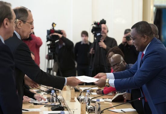Sergei Lavrov meets with Congolese Foreign Minister Jean-Claude Gakosso