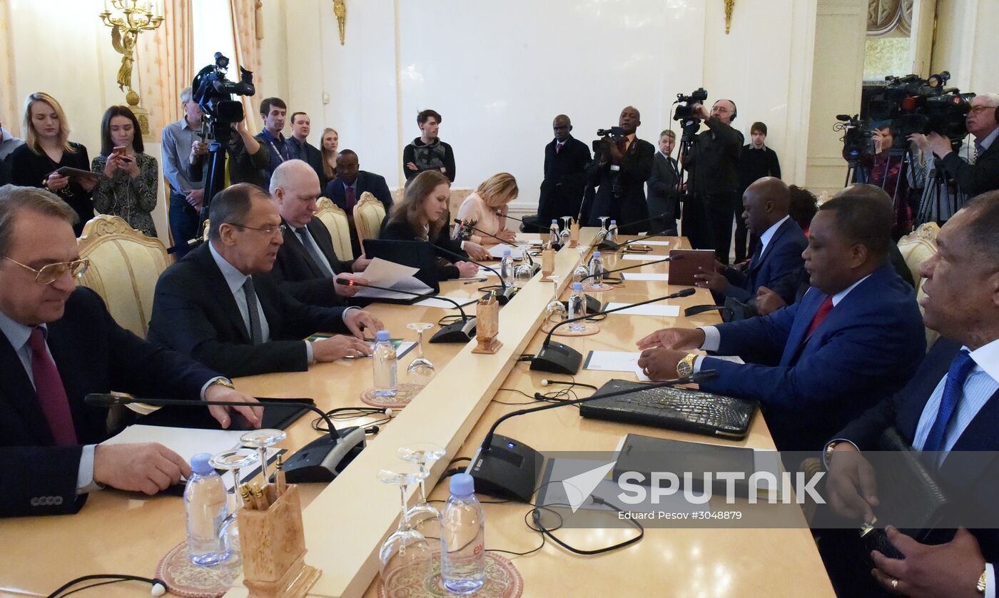 Sergei Lavrov meets with Congolese Foreign Minister Jean-Claude Gakosso