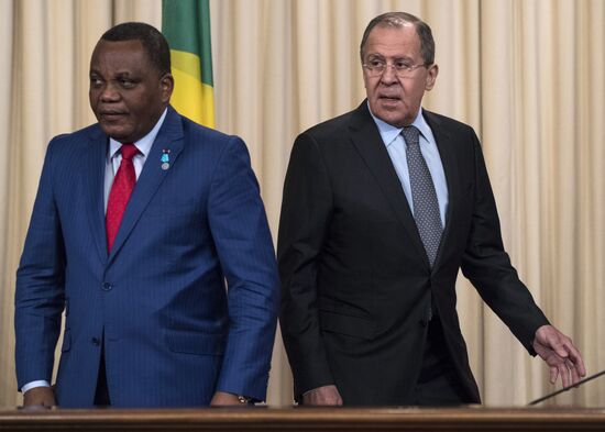 Sergei Lavrov meets with Congolese Foreign Minister Jean-Claude Gakosso
