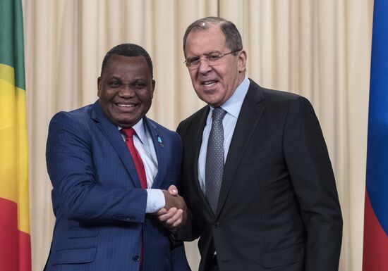 Sergei Lavrov meets with Congolese Foreign Minister Jean-Claude Gakosso