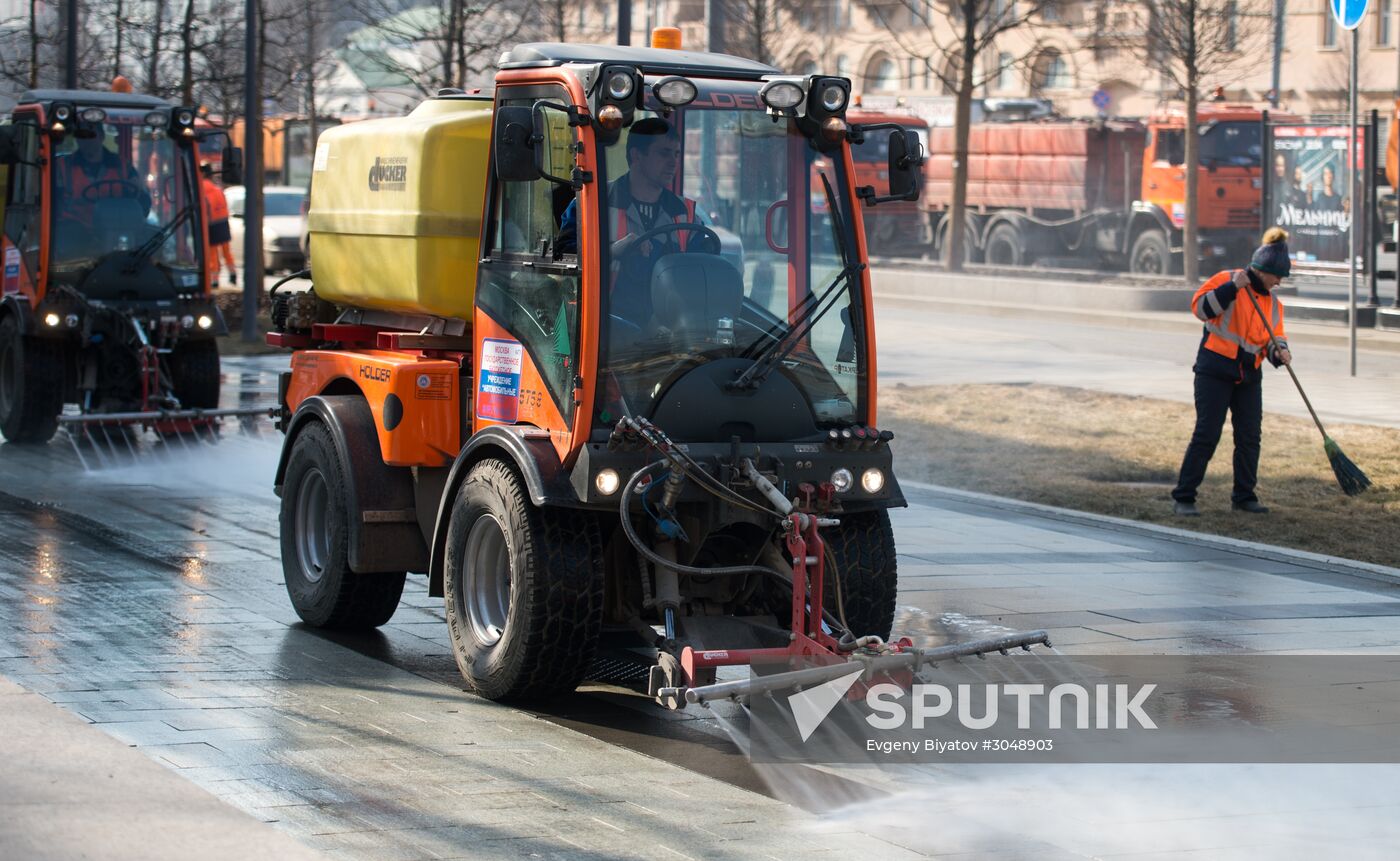 Spring cleaning in Moscow