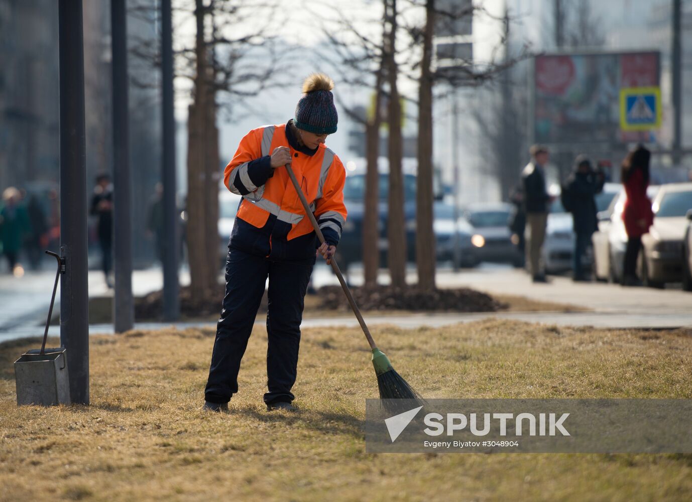 Spring cleaning in Moscow