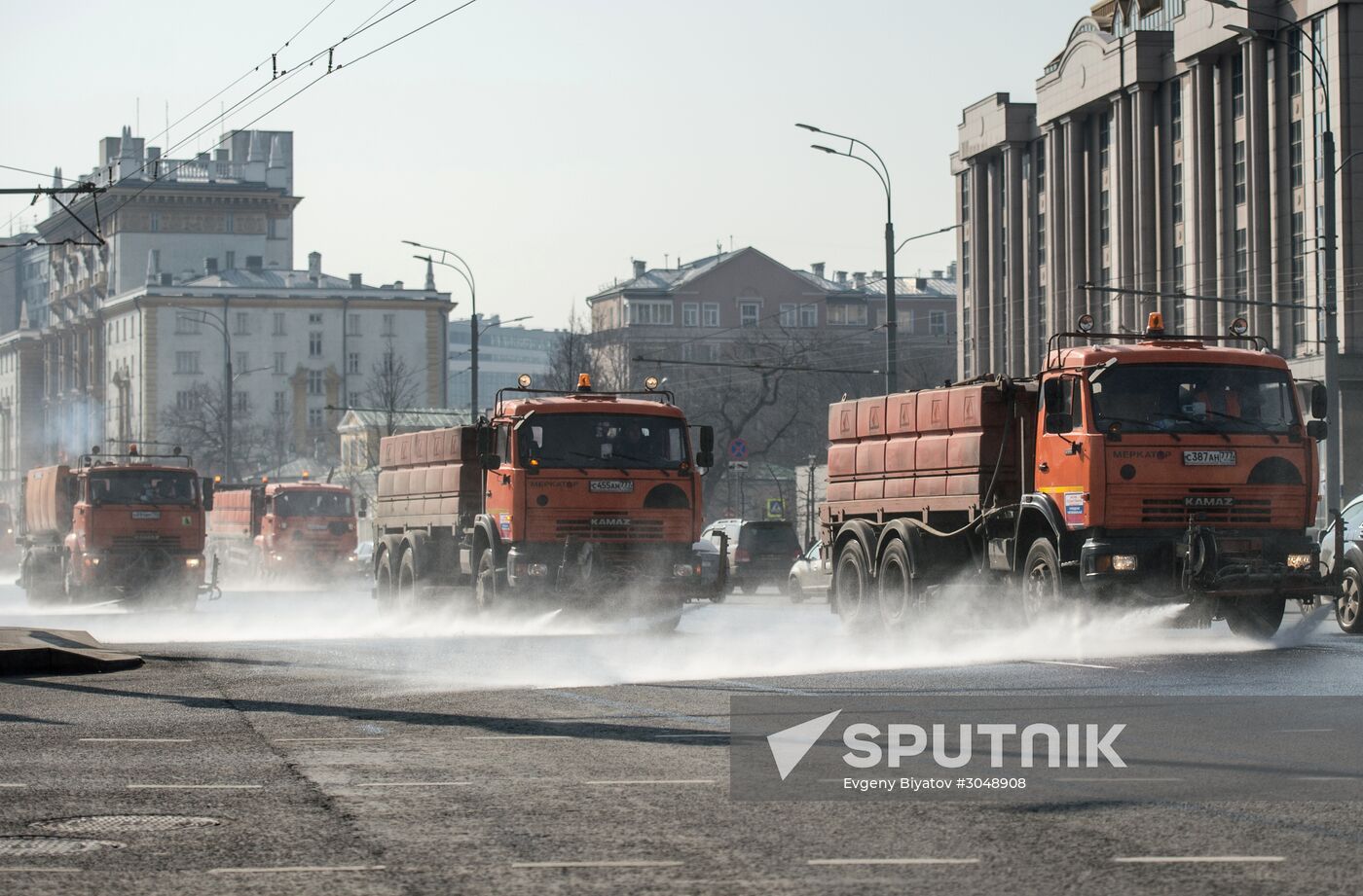 Spring cleaning in Moscow