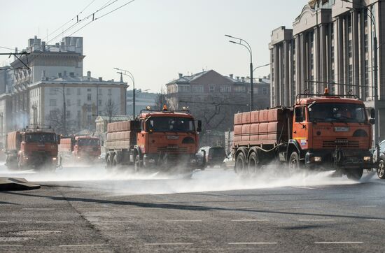 Spring cleaning in Moscow