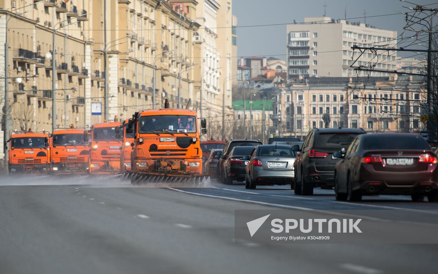 Spring cleaning in Moscow