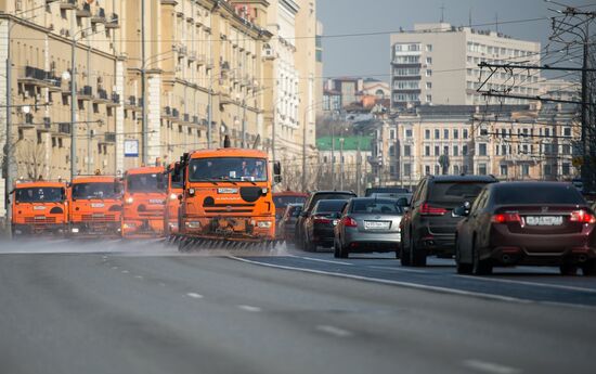 Spring cleaning in Moscow