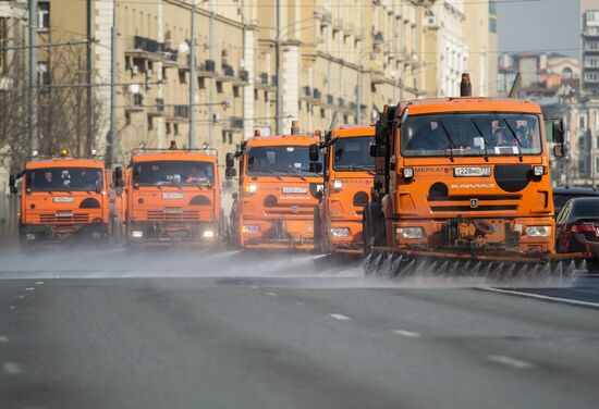 Spring cleaning in Moscow