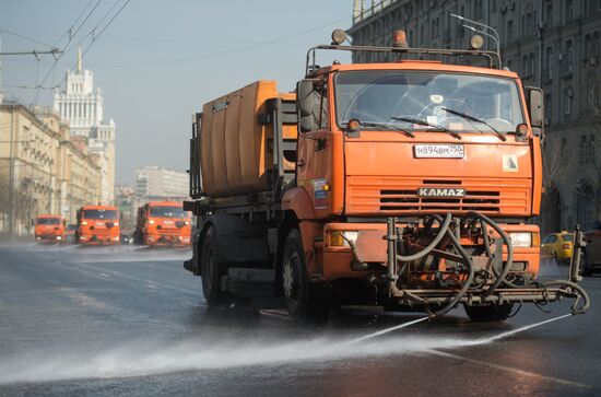 Spring cleaning in Moscow