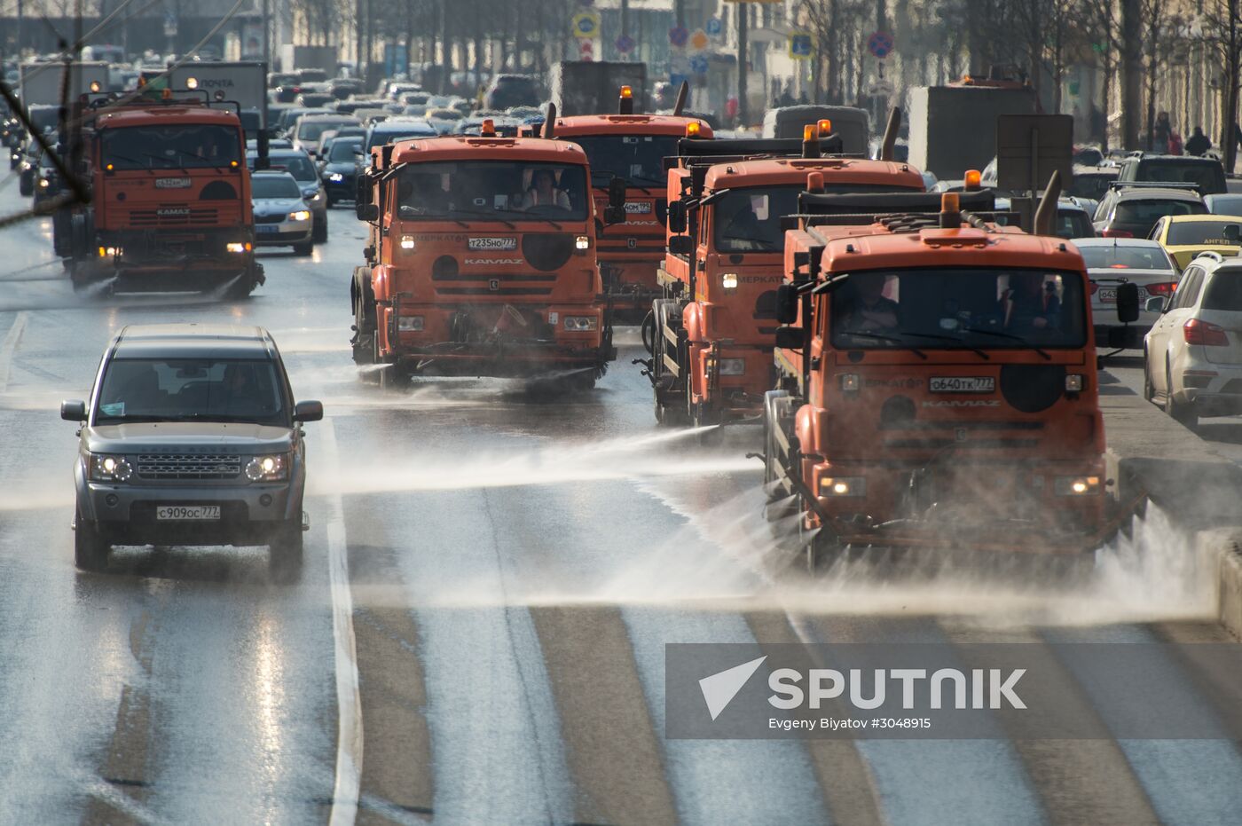 Spring cleaning in Moscow