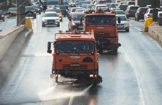 Spring cleaning in Moscow