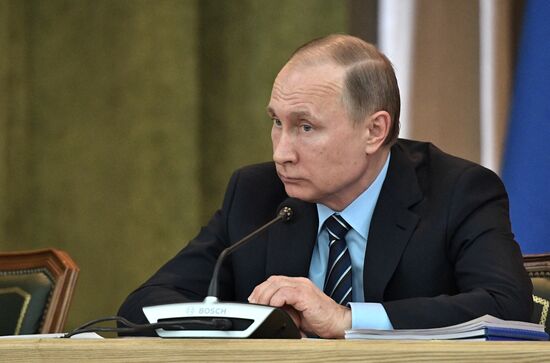 Vladimir Putin attends meeting of the Board of the Russian Prosecutor-General's Office