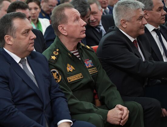 Vladimir Putin attends meeting of the Board of the Russian Prosecutor-General's Office