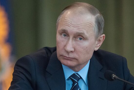 Vladimir Putin attends meeting of the Board of the Russian Prosecutor-General's Office