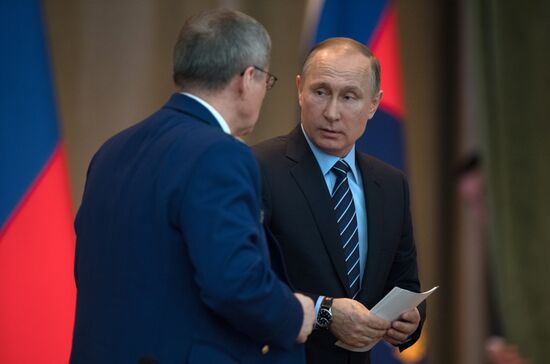 Vladimir Putin attends meeting of the Board of the Russian Prosecutor-General's Office