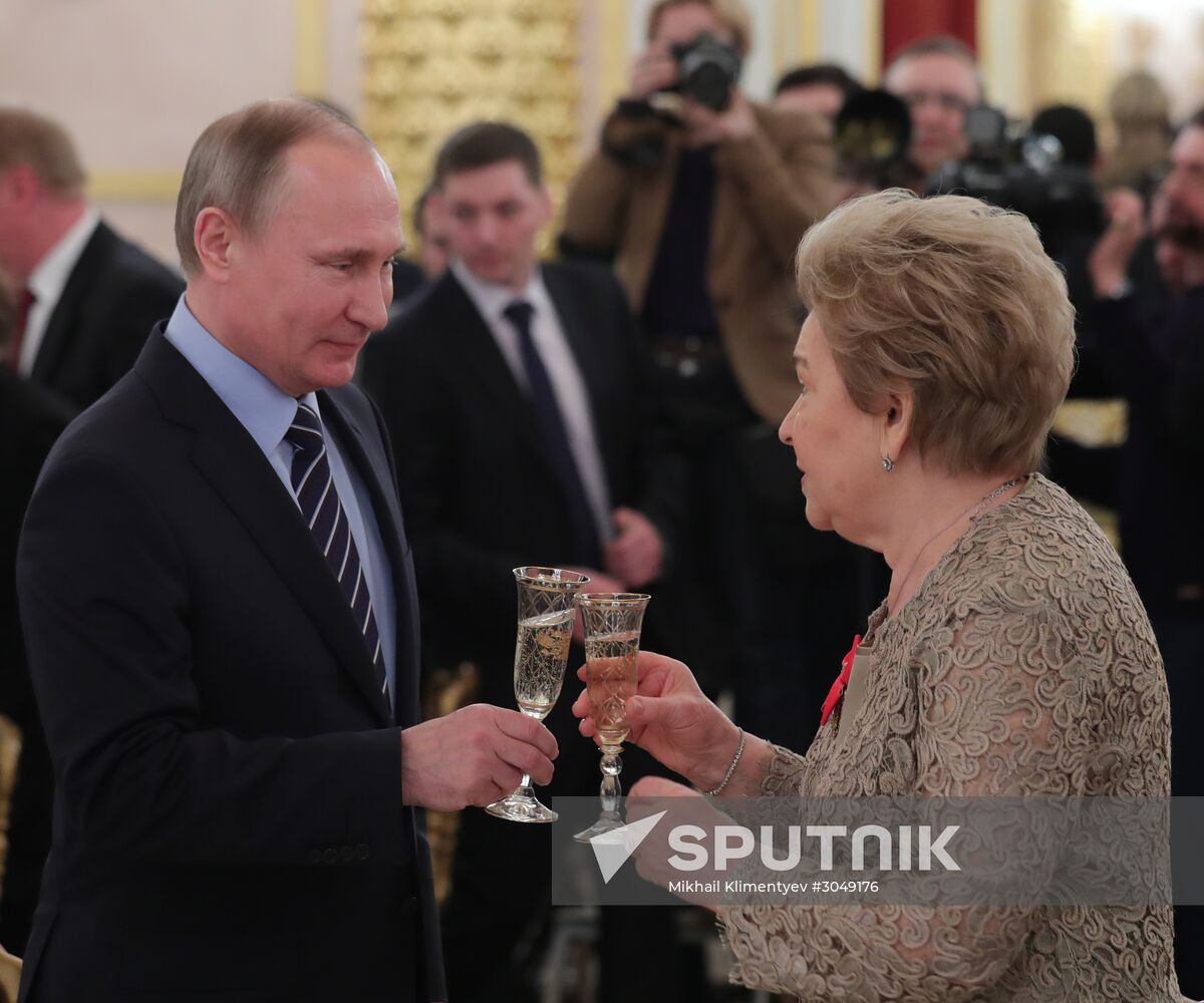 Reception on Naina Yeltsin's birthday