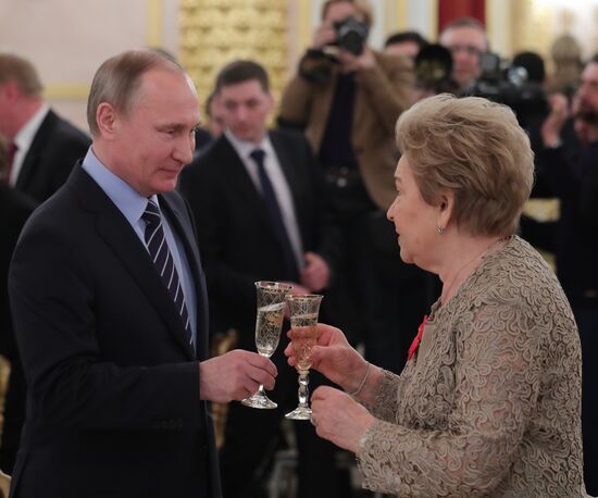 Reception on Naina Yeltsin's birthday