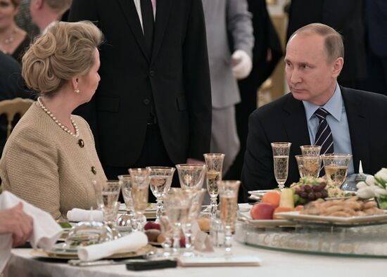 Reception on Naina Yeltsin's birthday